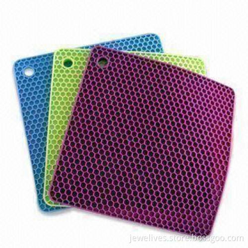 Silicone Heat-proof Mats, Sized 190 x 190 x 8mm, SGS/FDA Certifications